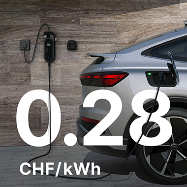 Laden Sie für 0.28 CHF/kWh an ausgewählten Standorten